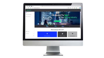 Interface do portal MyLighting da Signify