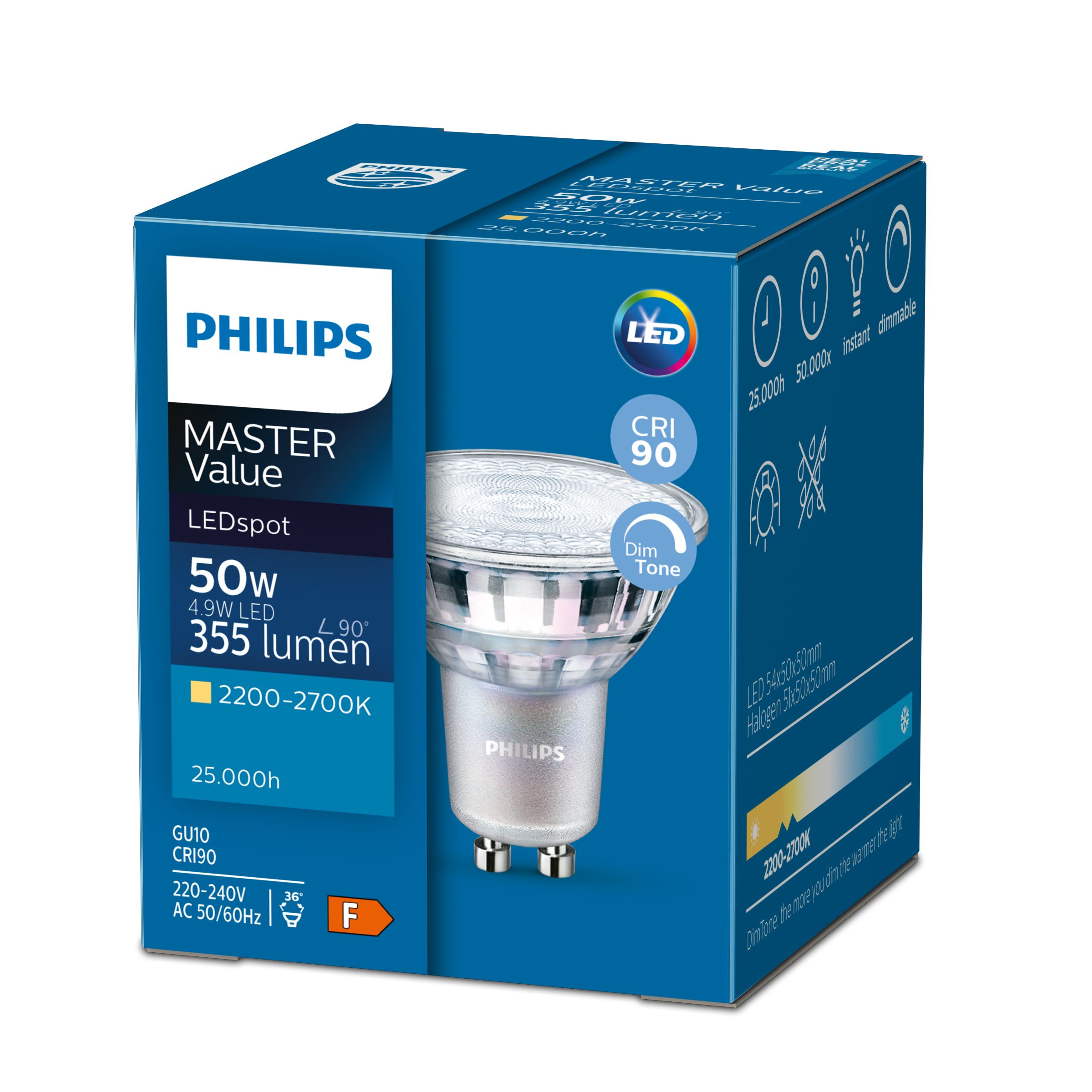 Philips MASTER VALUE LED spot MV, LEDspot, PAR16, 80 W | Signify