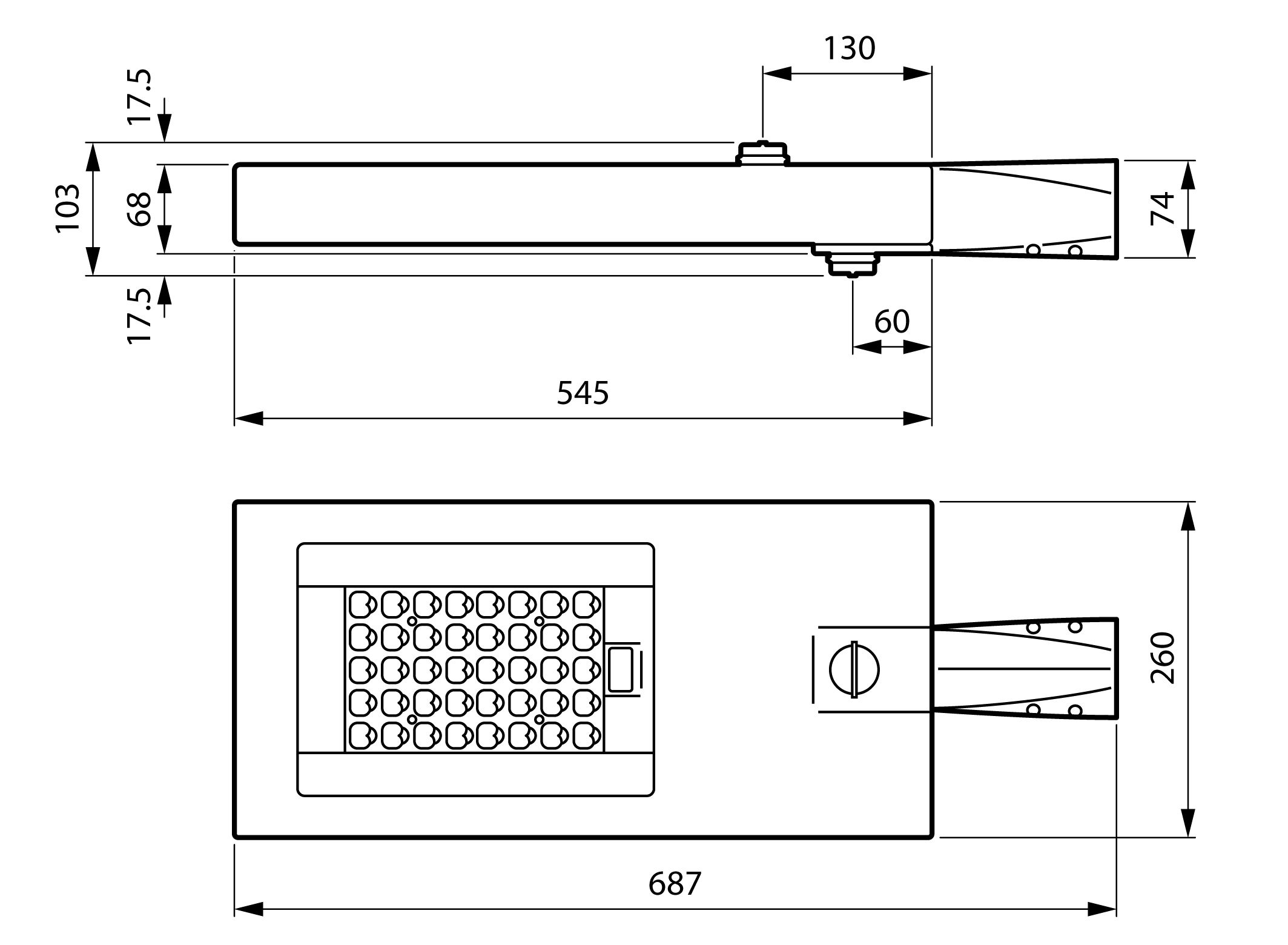 Signify UrbanFlex, Urban road & street light, 72 W, 8300 lm | Signify