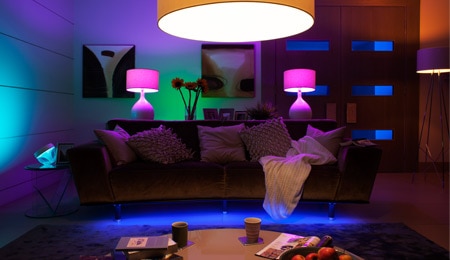 Philips Hue Wohnzimmer Lounge