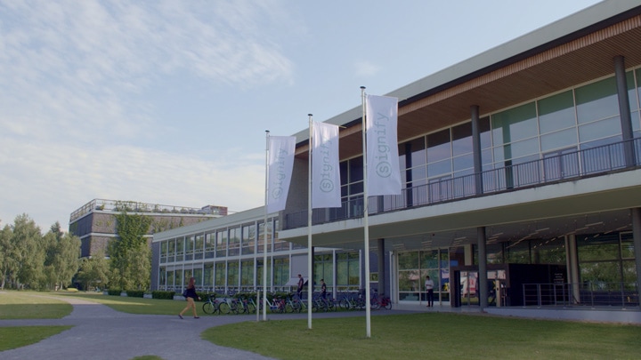 Signify HQ at High Tech Campus Eindhoven (side angle)