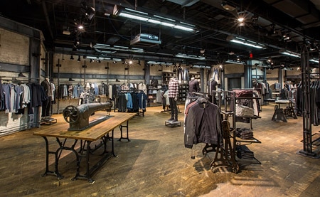 AllSaints store in Las Vegas, US, with new LED lighting system from Philips Lighting