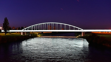 Hendrix Bridge white lights