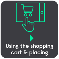 Using shopping cart & placing the order