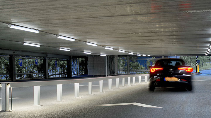 Circular lighting at High Tech Campus in Eindhoven.