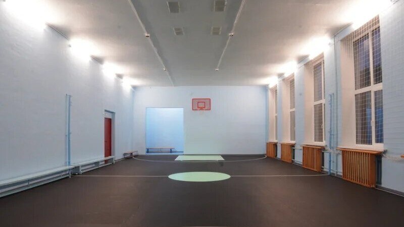 Gym in a Russian school