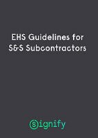 Signify EHS Guidelines for Systems and Services Subcontractors Brochure
