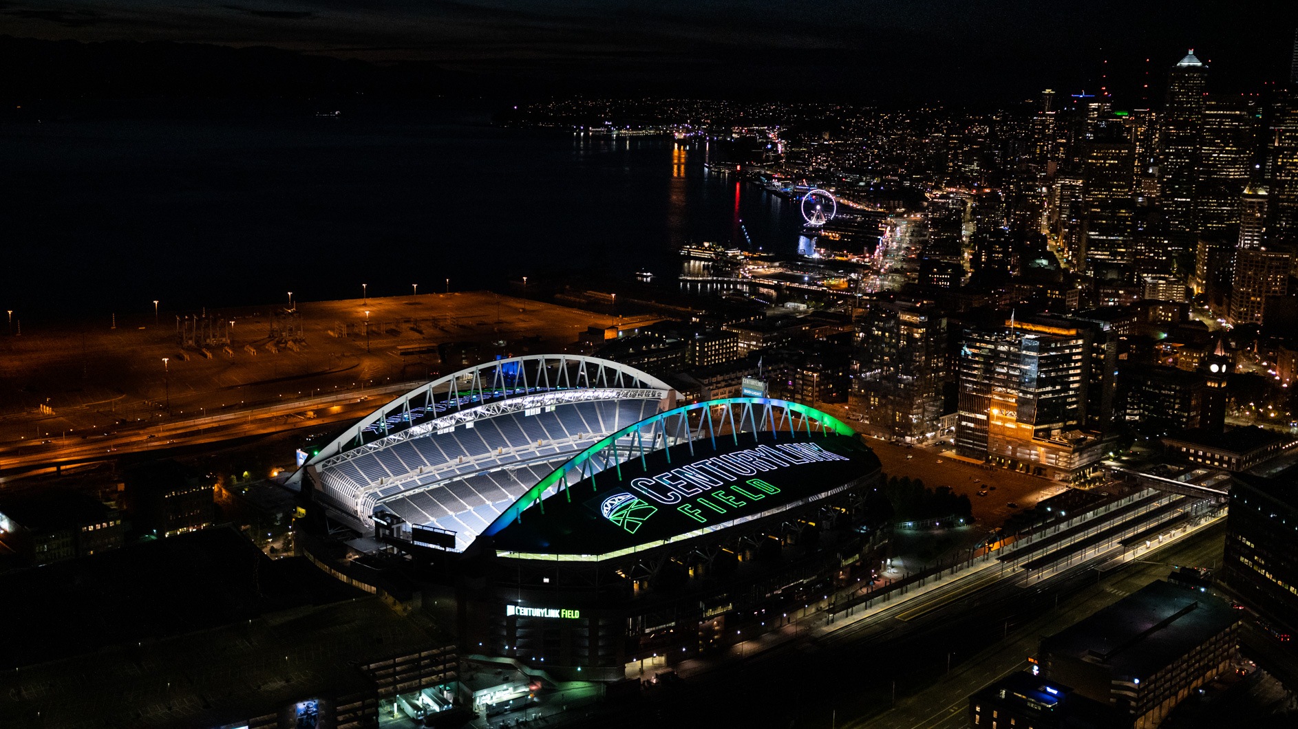 The Seattle Seahawks and CenturyLink Field shine bright from the