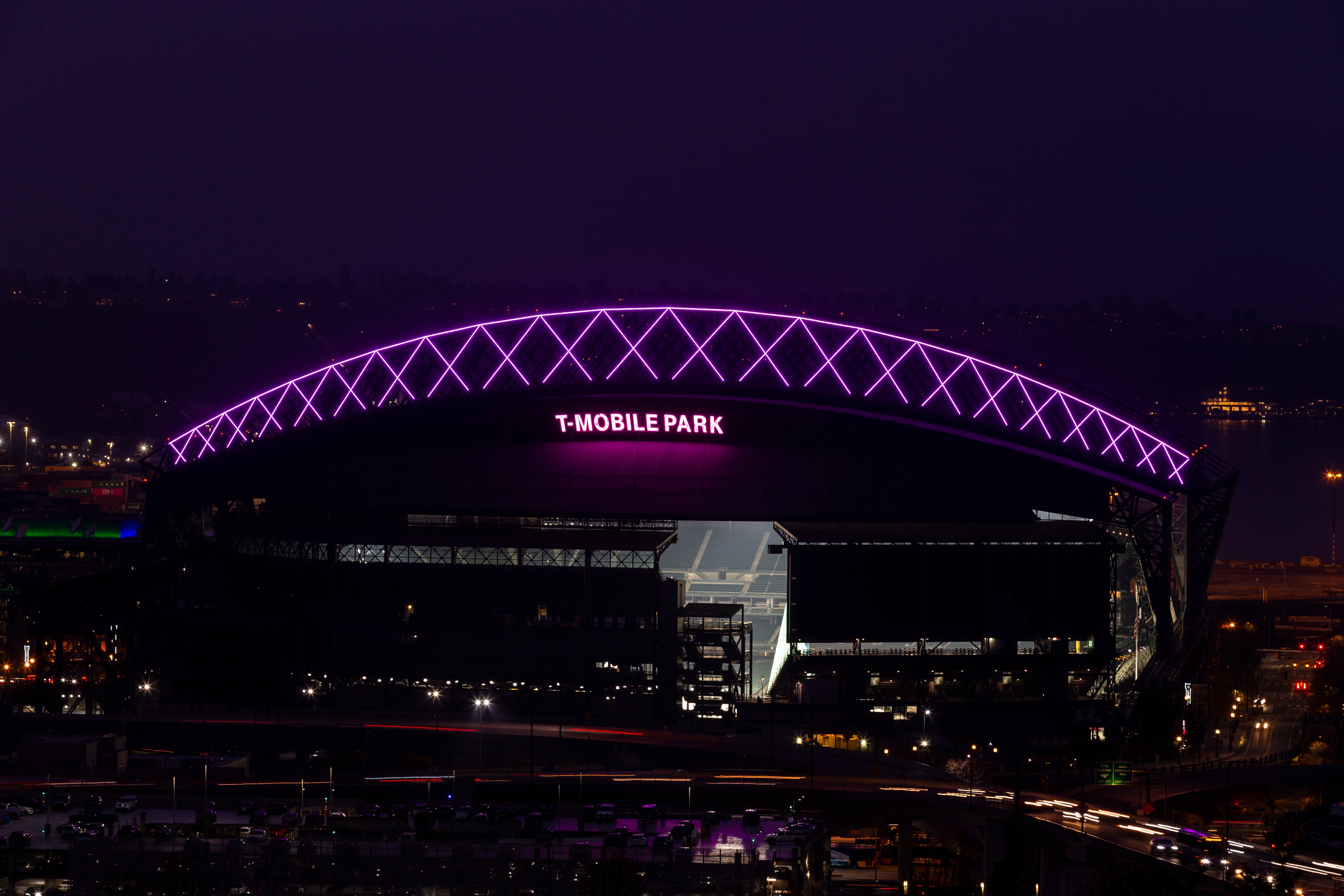 T Mobile Park Home Of The Seattle Mariners Becomes A Bright Spot In The City Skyline With Signify S Connected Led Lighting Signify Company Website