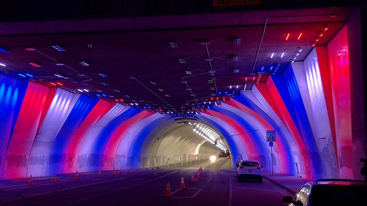 Los Angeles’ 2nd Street Tunnel with Light