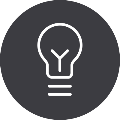 Simple Lightbulb icon