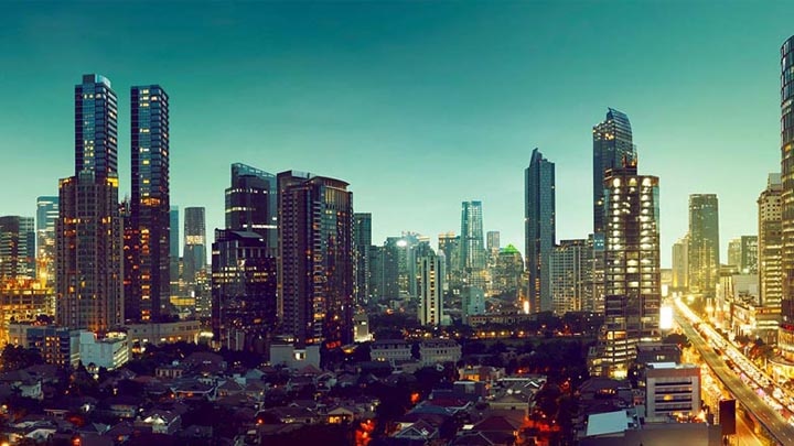 Intelligent gatebelysning i Jakarta