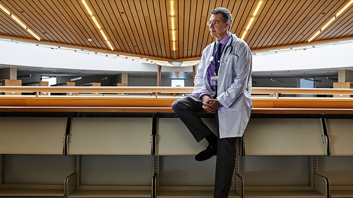 Brightly lit, clean corridor in a healthcare facility