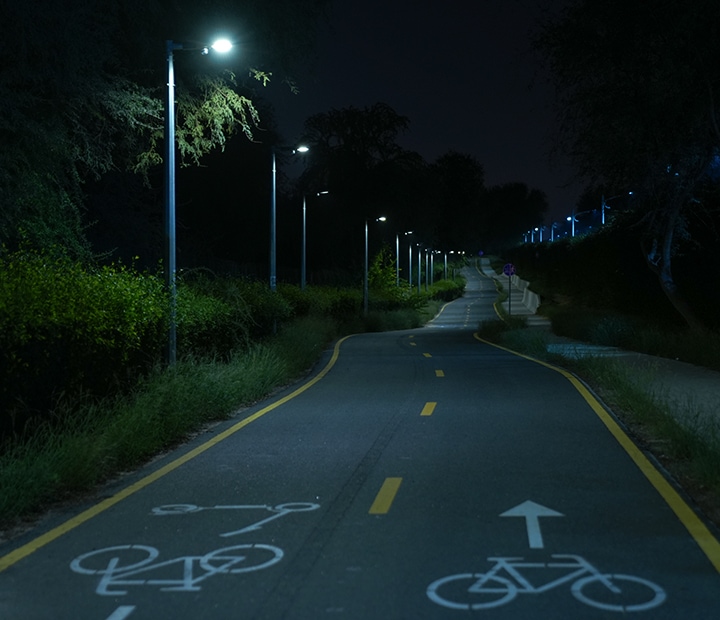UrbanFlex Smart Lighting for Mushrif Park Cycling Track, Dubai