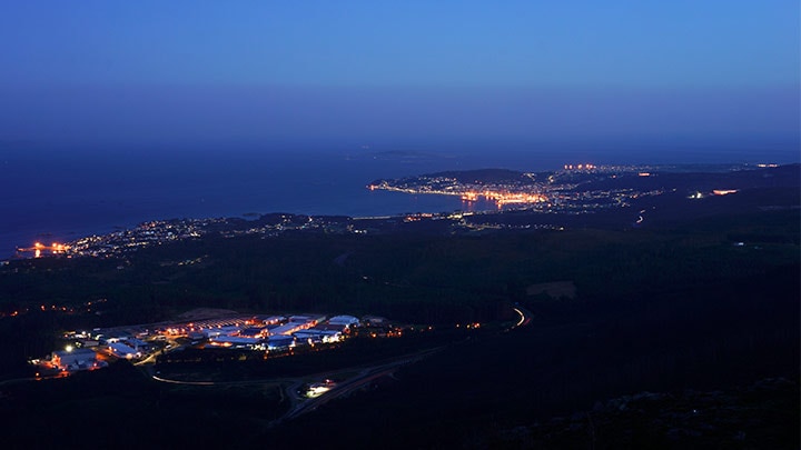 A small city lighting the way with connected street lighting – Ribeira, Spain