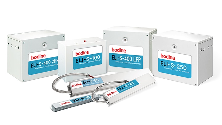 Group of Bodine inverters with Auto-Dim
