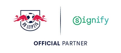 Signify ist ,,Offizieller Partner‘‘ von RB Leipzig