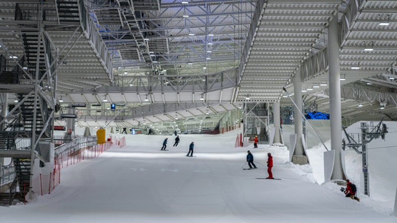 Lighting sno indoor ski lorenskog norway