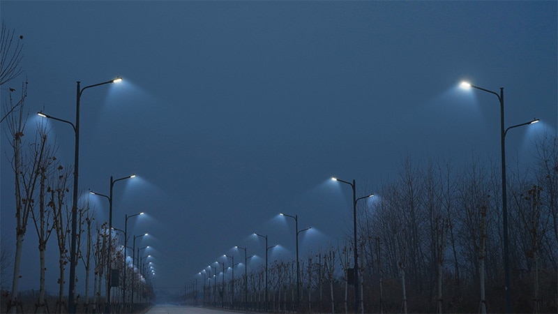 Connected LED streetlights can not only promote energy efficiency but also keep citizens safe and secure at nights