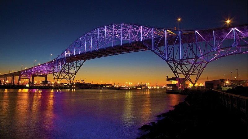 The Corpus Christi Harbour Bridge, in Texas