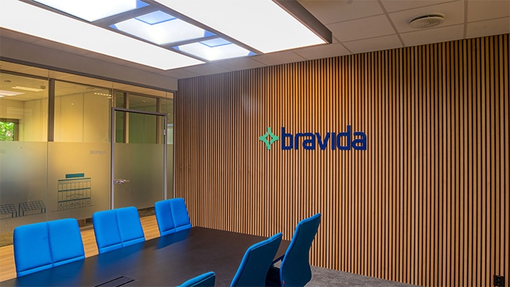 Nytt armatur hos Bravida gir energi til medarbeiderne