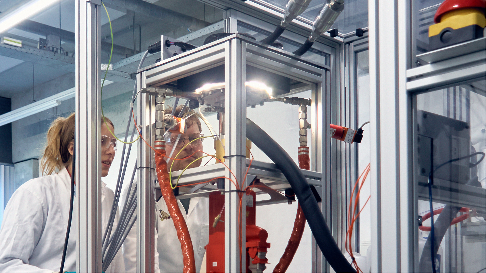 Closeup of LED lights