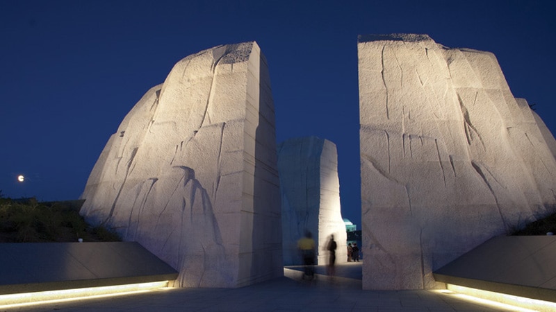 Martin Luther King, Jr. Memorial (in collaboration with David A. Mintz), Washington, DC, United States – Lighting designer Randy Burkett © Anice Hoachlander, Hoachlander Davis