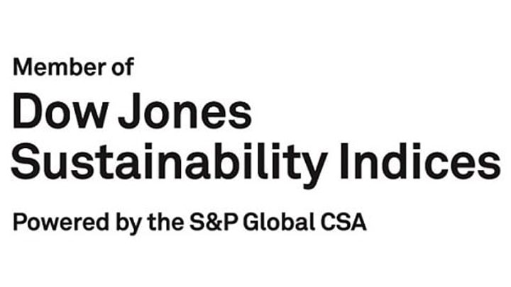 Logo for Dow Jones Sustainability index