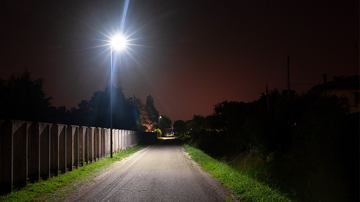 Solar energy lights up the lagoon