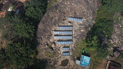 Off-grid solar energy project in India