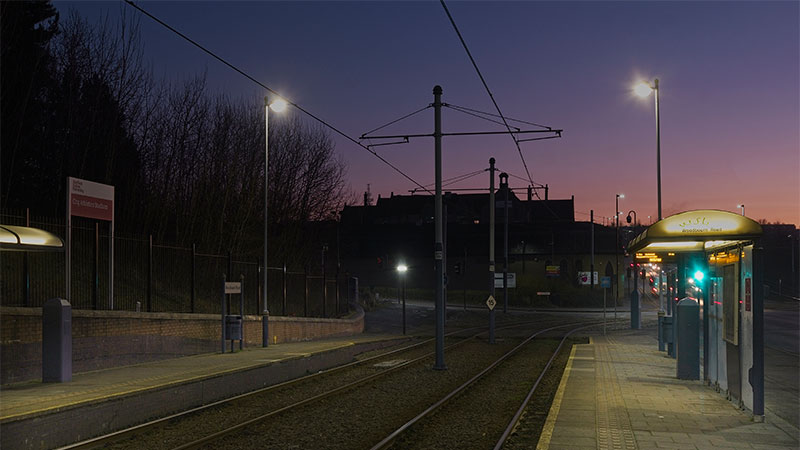 Sheffield Tramline Lighting