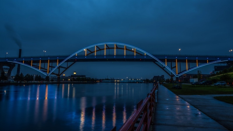 Daniel Hoan Memorial Bridge in Milwaukee
