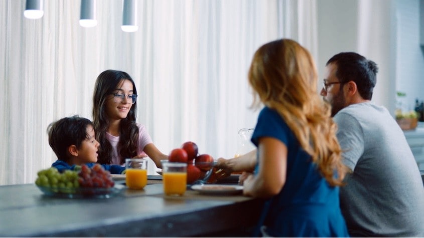 breakfast scene