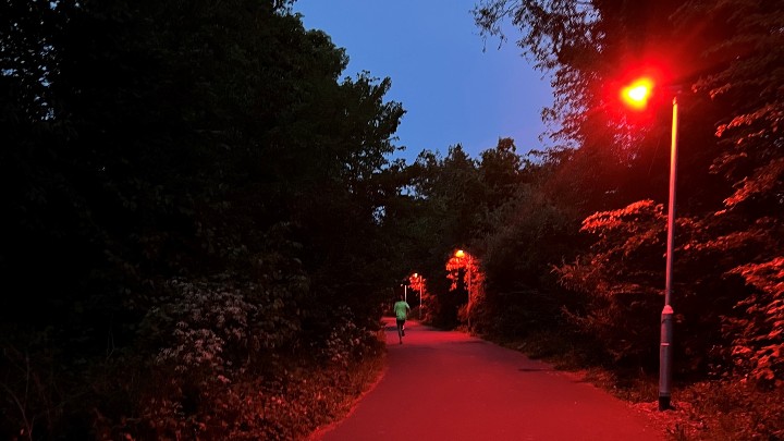 Comber Greenway path is now lit