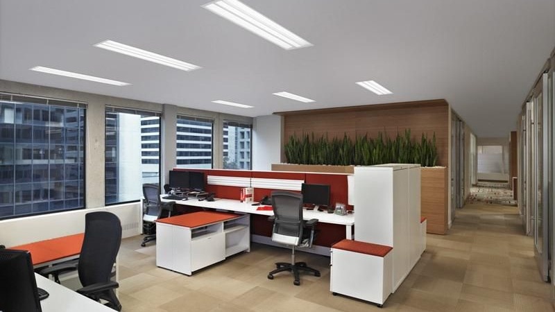 Office environment, reception