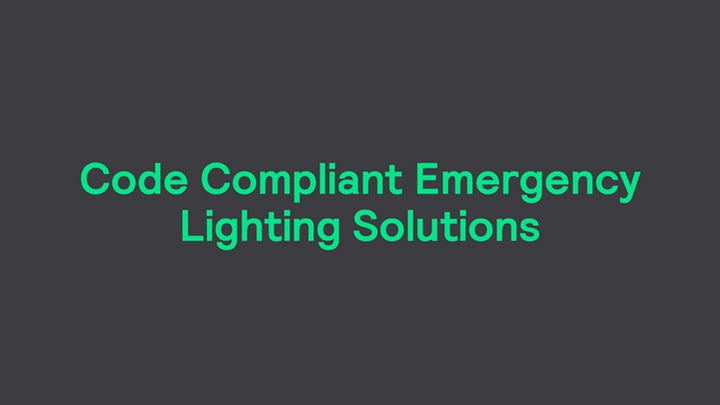 Code Compliant Emergency Lighting Solutions