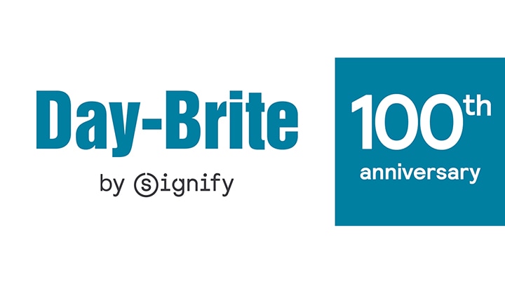 day-brite centennial anniversary logo