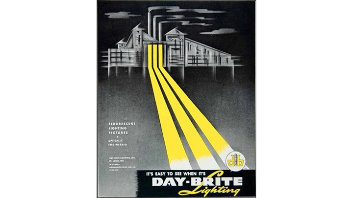 day-brite lighting old poster