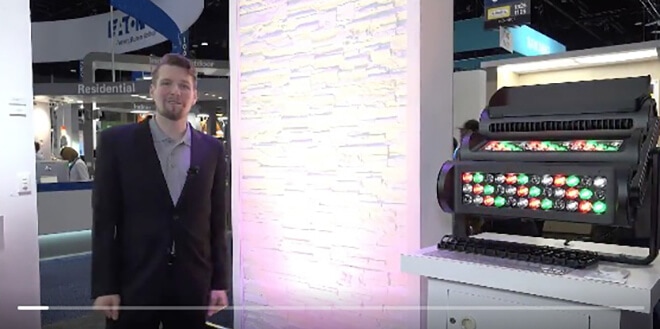 Philips Color Kinetics sections of Philips Lighting booth