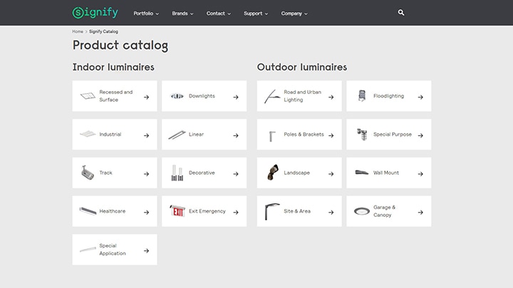 Check out Signify’s Updated Professional Luminaires eCatalog