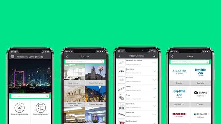 Professional Lighting Catalog app