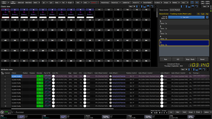 Vari-Lite NEO X Console Right Screen