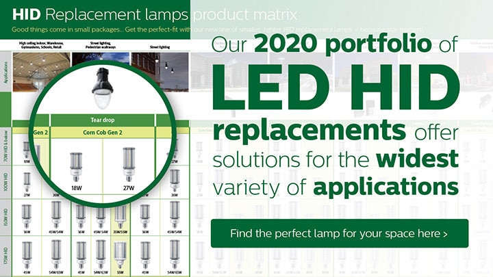 Philips LED HID Replacement Lamps product matrix