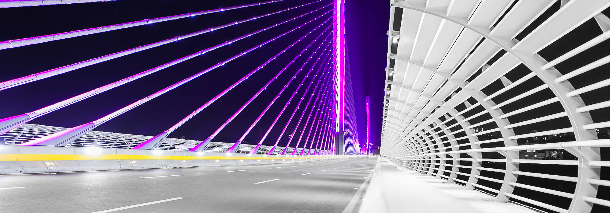 Barmhjertige Beregn USA Dynamic LED lighting enhances the beauty and prominence of the cable-stayed  bridge, Viaducto de Novena in Colombia | Signify Company Website