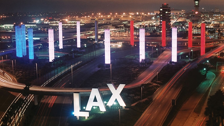 Four airports around the world choose Color Kinetics LED lighting systems