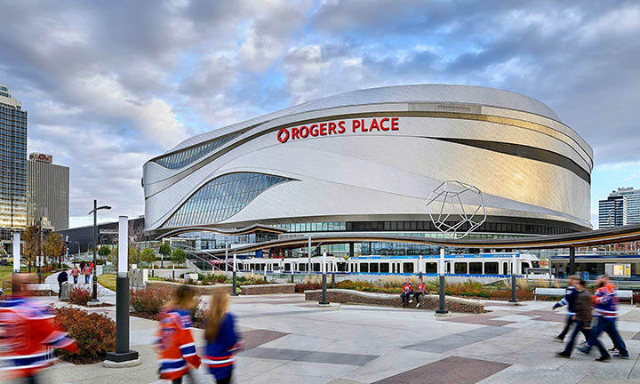 Rogers Place futuristic design of Leonis