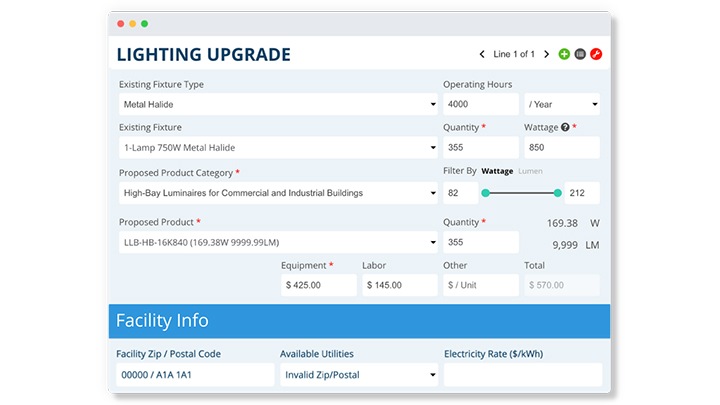 pay back calculator input