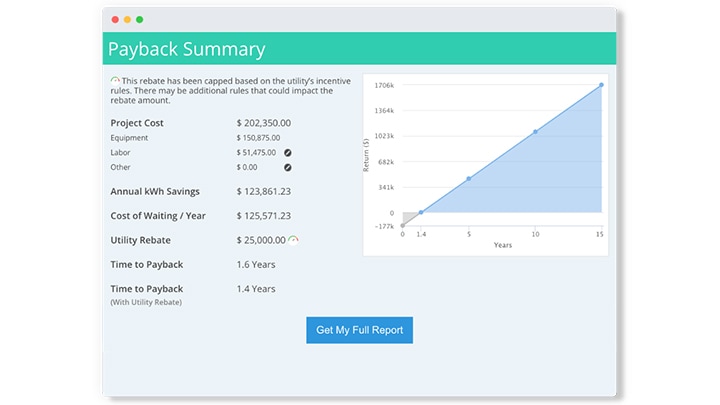 pay back calculator report