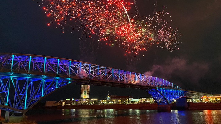 Learn more about this amazing bridge lighting installation