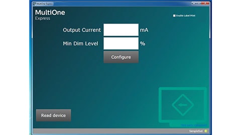 Advance - MultiOne Express Configuration System